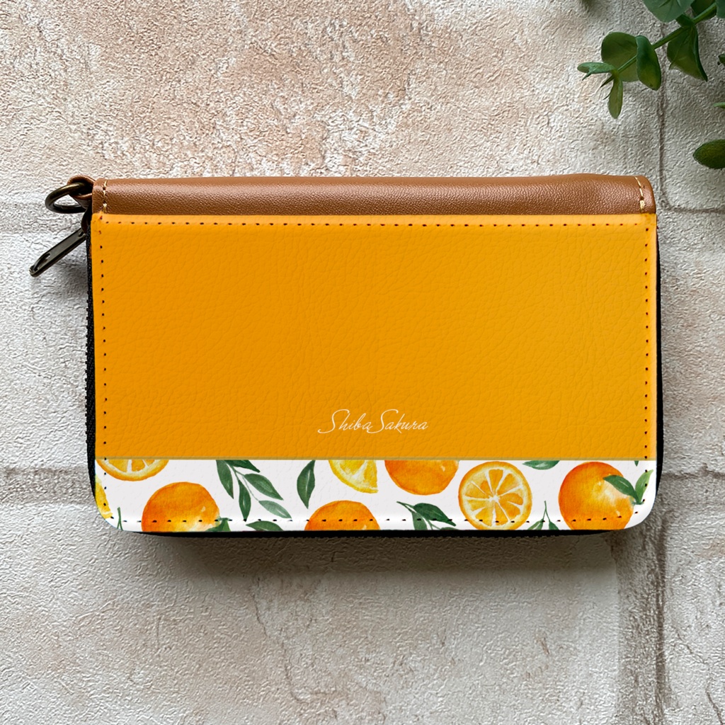 バレンシアオレンジのコインケース オレンジ みかん 財布 名入れ プチギフト 記念日 コインケース