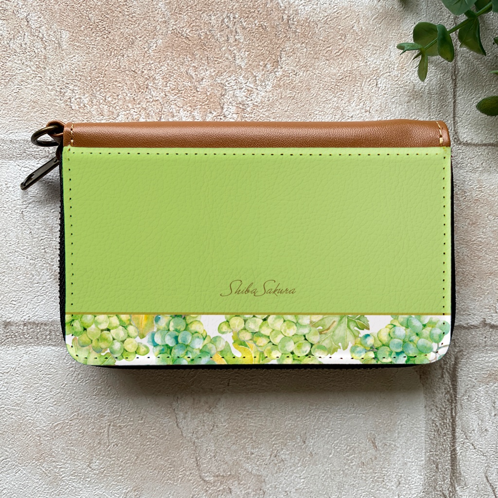 ぶどうのコインケース(シャインマスカット) 葡萄 財布 名入れ プチギフト 記念日 コインケース