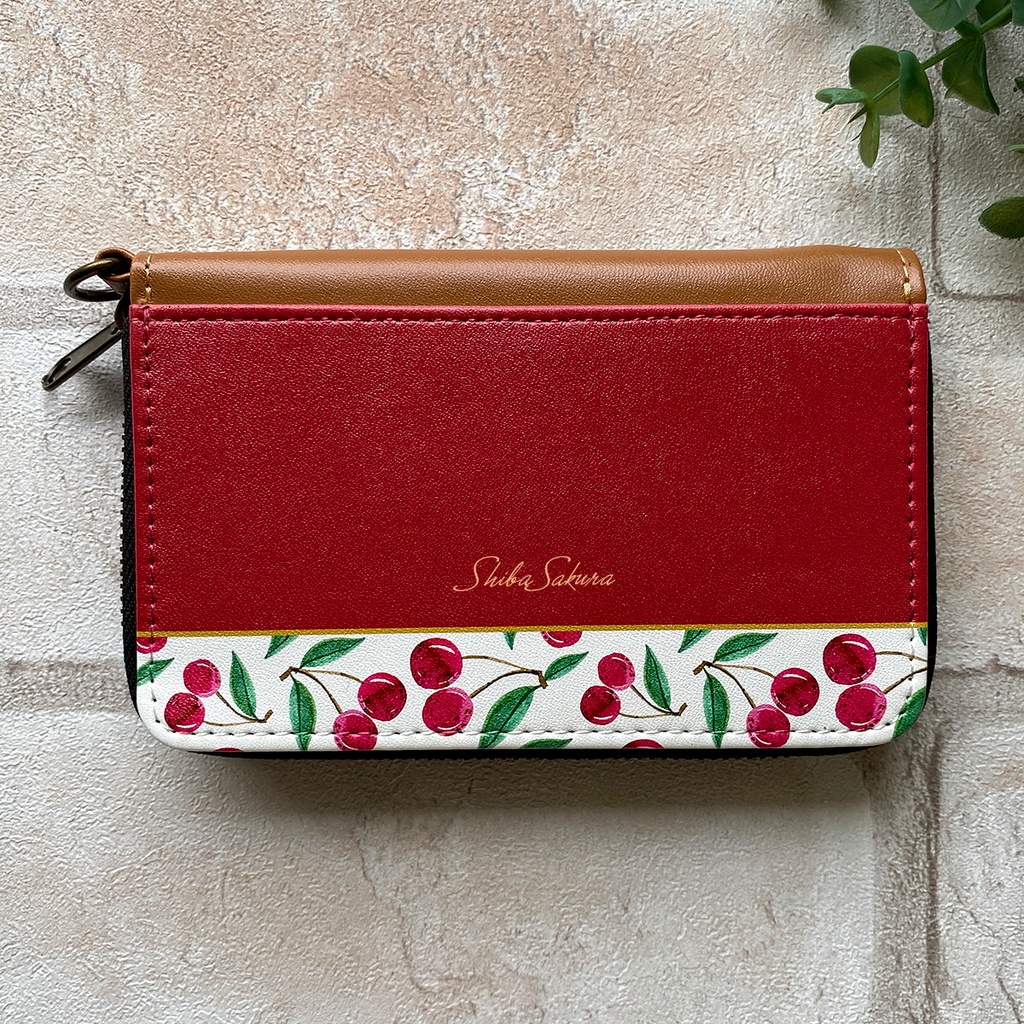 大人チェリーのコインケース(レッド) さくらんぼ 小銭入れ コインケース