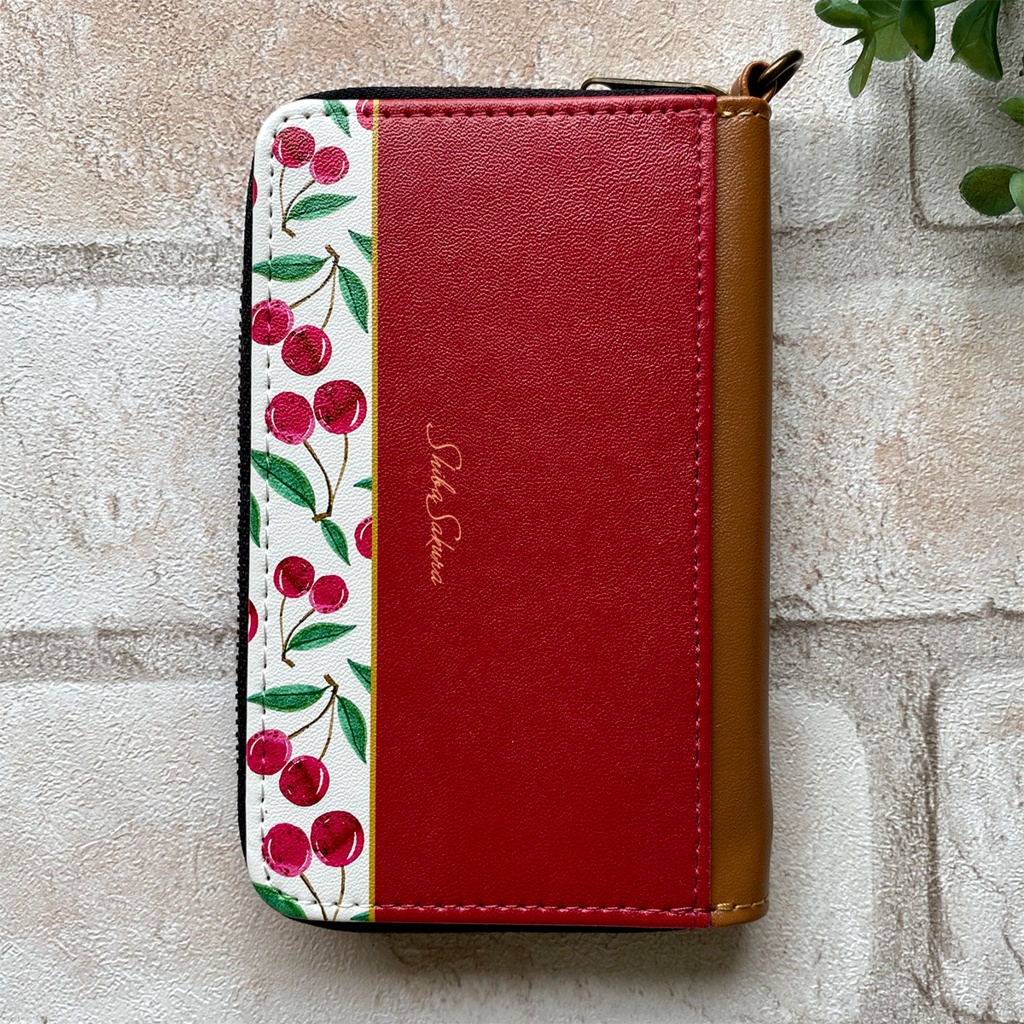 大人チェリーのコインケース(レッド) さくらんぼ 小銭入れ コインケース