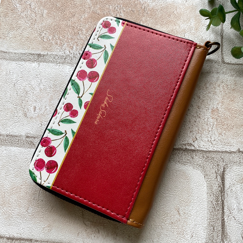 大人チェリーのコインケース(レッド) さくらんぼ 小銭入れ コインケース