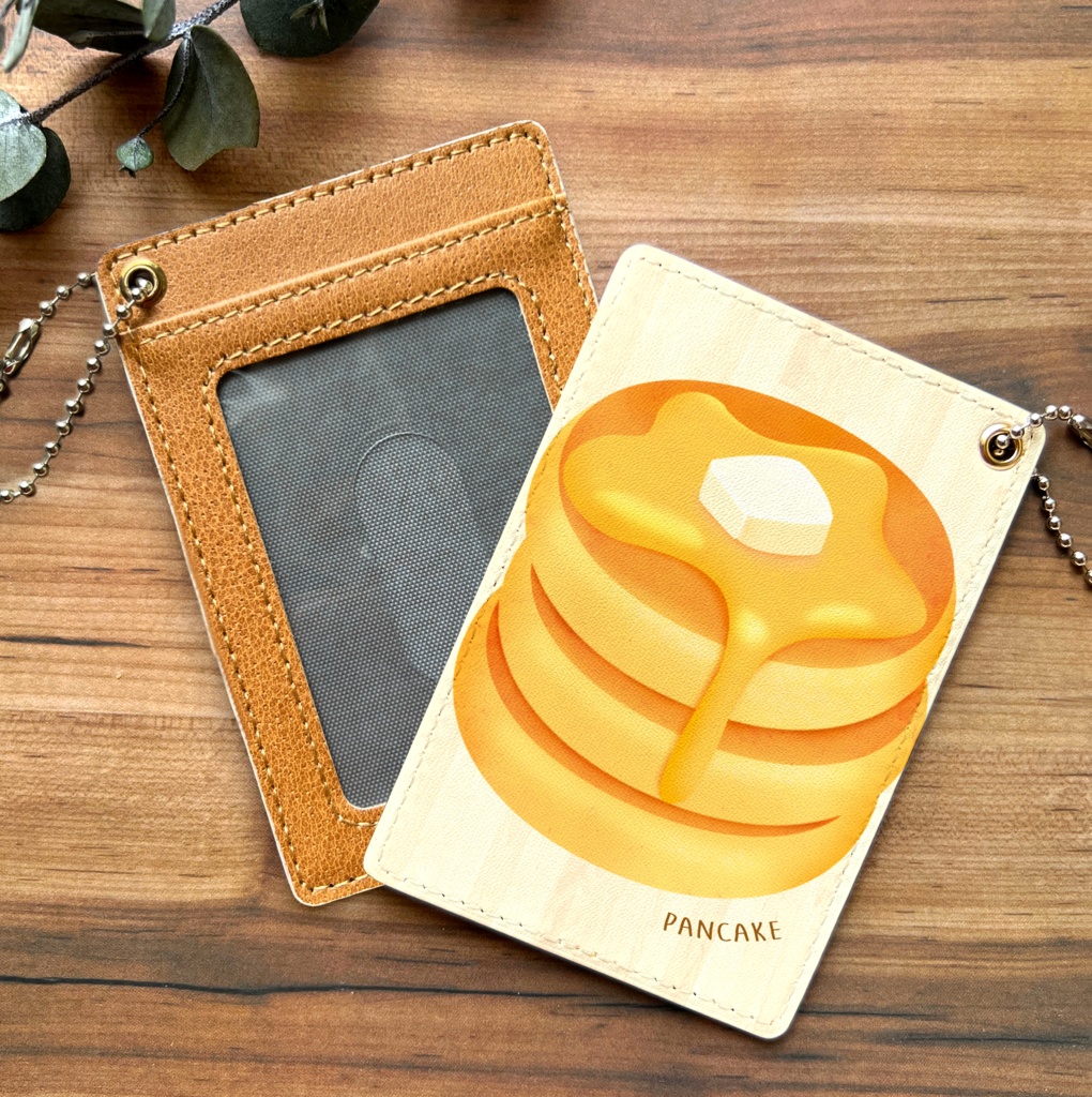 ふわふわホットケーキのパスケース プチギフト 喫茶店 パンケーキ ホットケーキ 定期入れ カードケース