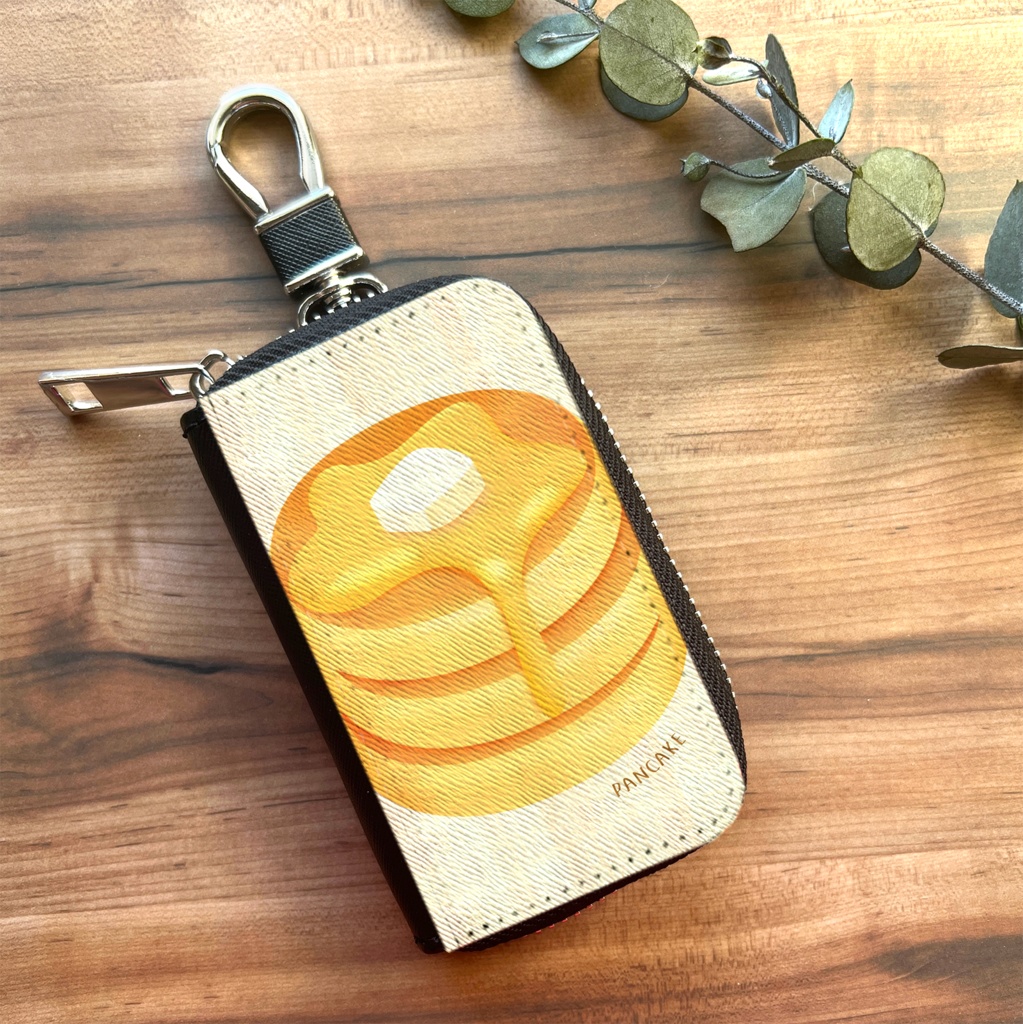 ふわふわホットケーキのスマートキーケース　プチギフト 喫茶店 パンケーキ キーケース ホットケーキ