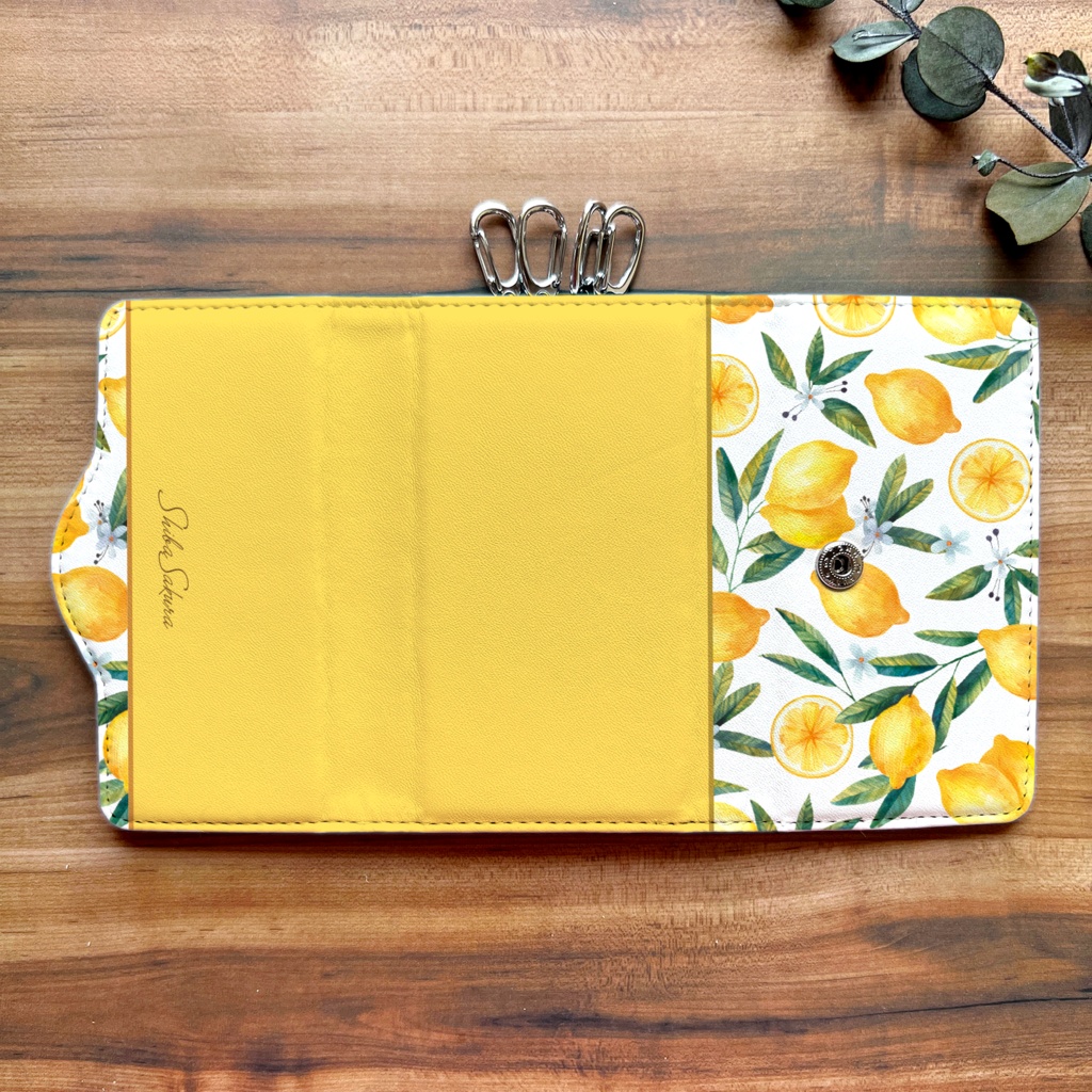 夏色レモンのキーケース 花 キーケース レモン フルーツ 春 夏 ギフト