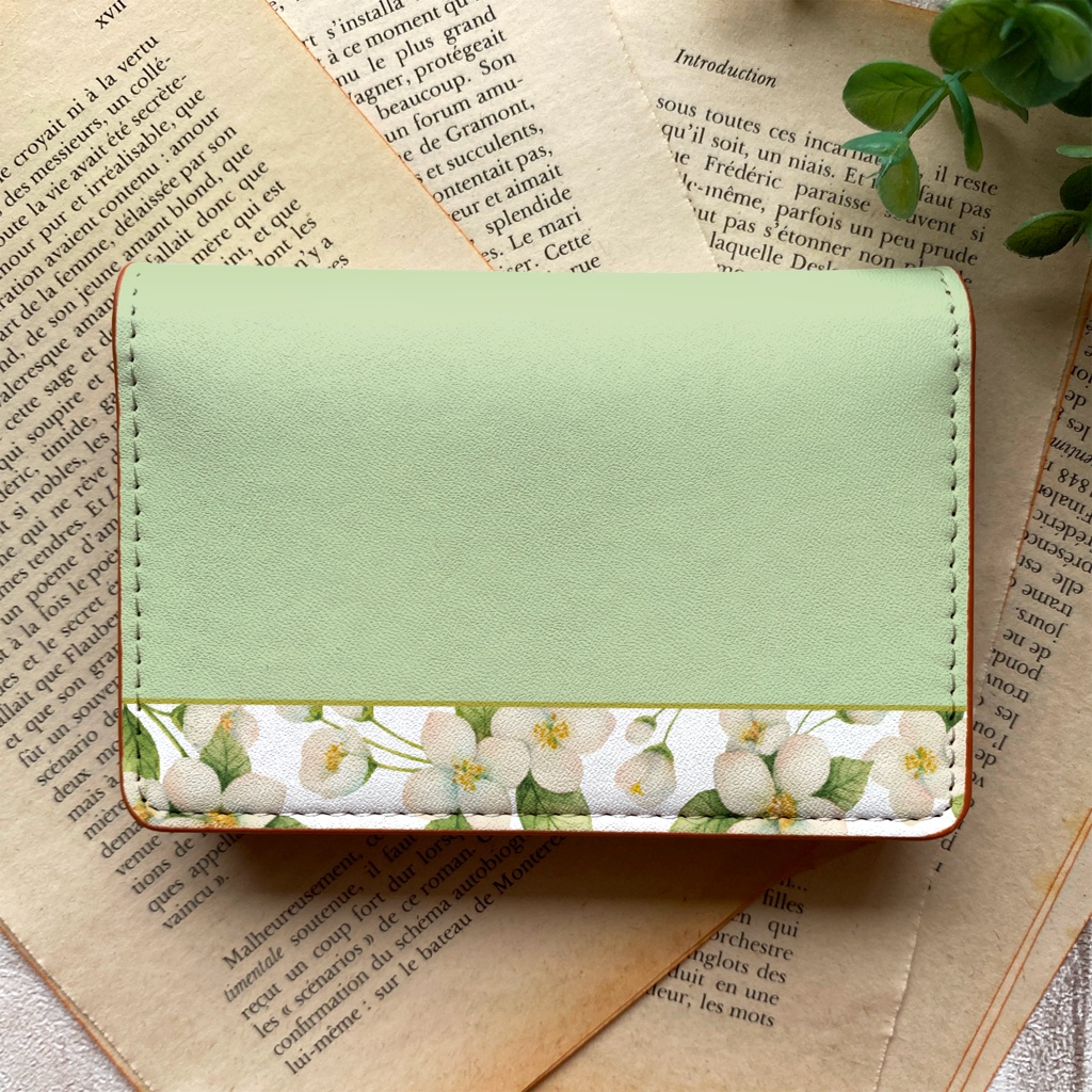 ジャスミンの名刺ケース 花 ジャスミン カードケース 名刺入れ 名入れ ギフト