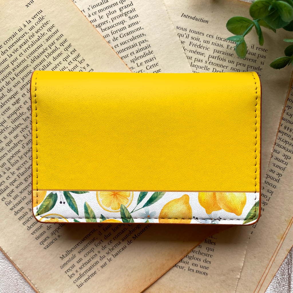 マイヤーレモンの名刺ケース 花 レモン フルーツ カードケース 名刺入れ