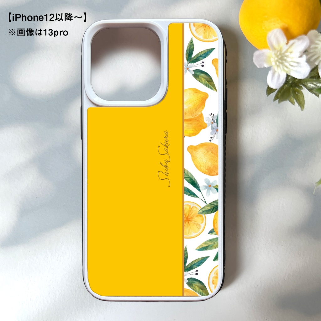マイヤーレモンのスマホケース 強化ガラス SE3 iphone15 iphone14 iPhone17e Air iphone13 レモン スマホケース iphone16 iPhone16e