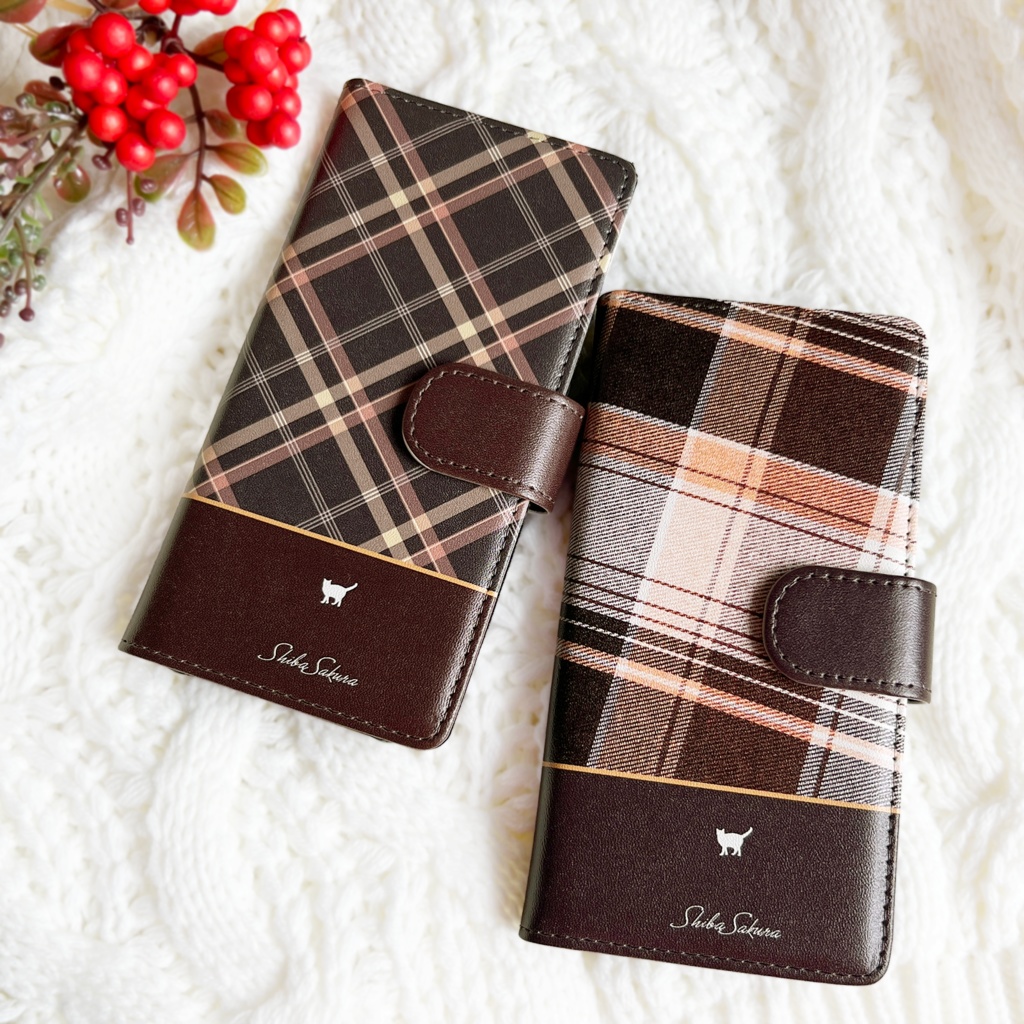 猫とふんわりモカムースの手帳型スマホケース 猫 カバー iPhone17 air iphone16e iphone15 全機種対応