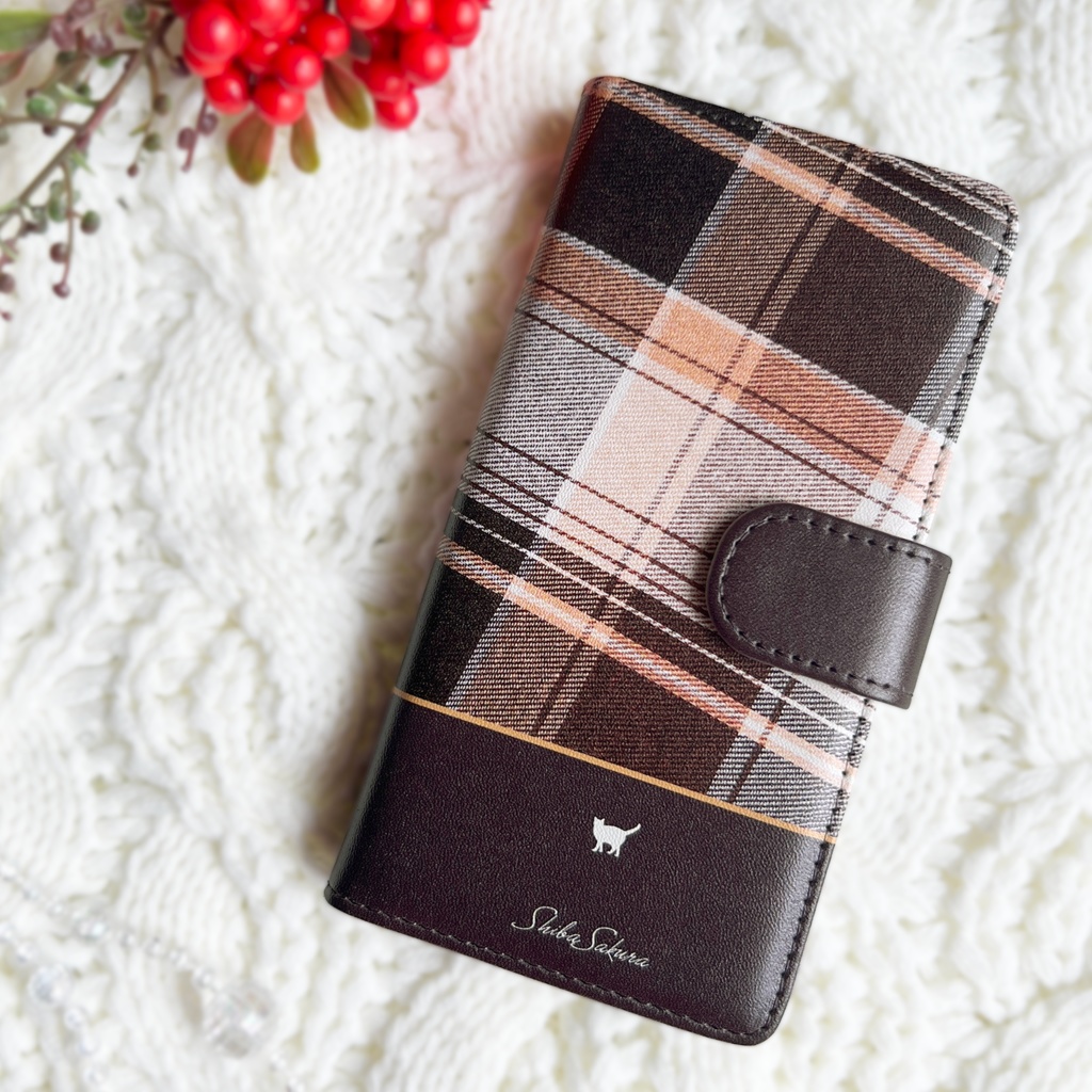 猫とふんわりモカムースの手帳型スマホケース 猫 カバー iPhone17 air iphone16e iphone15 全機種対応