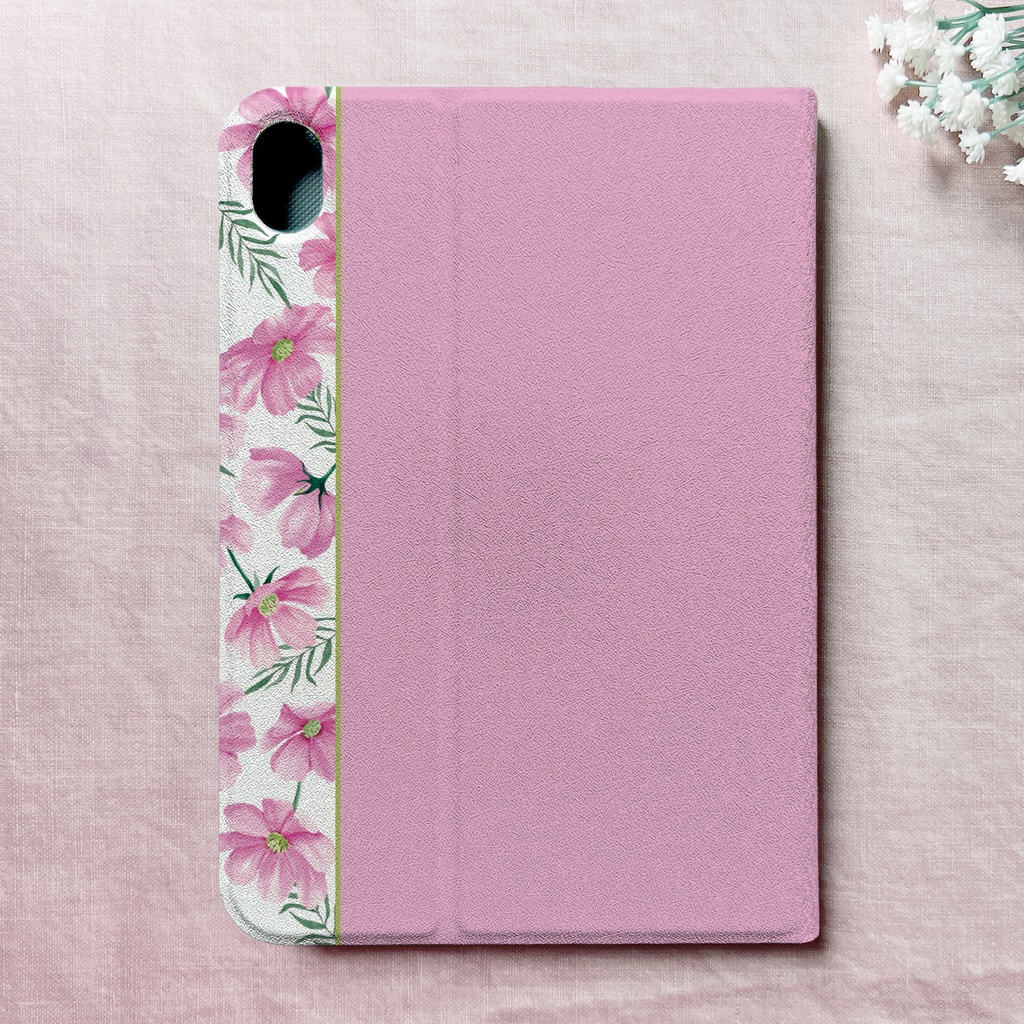 コスモスのipadケース(薄桃) カバー 秋桜 ipadケース タブレットケース