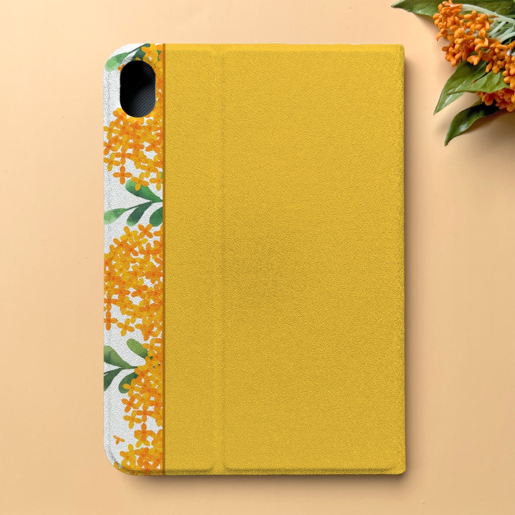 キンモクセイのiPadケース (黄金色) カバー 名入れ キンモクセイ iPadケース