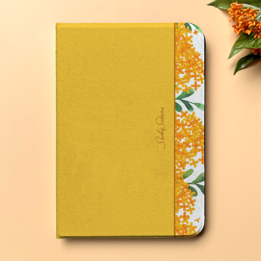 キンモクセイのiPadケース (黄金色) カバー 名入れ キンモクセイ iPadケース