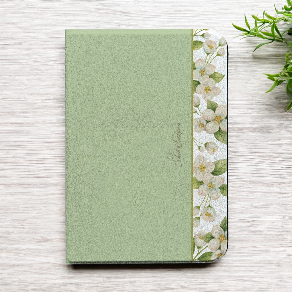 ジャスミンのipadケース カバー 花 ジャスミン ipadケース タブレットケース