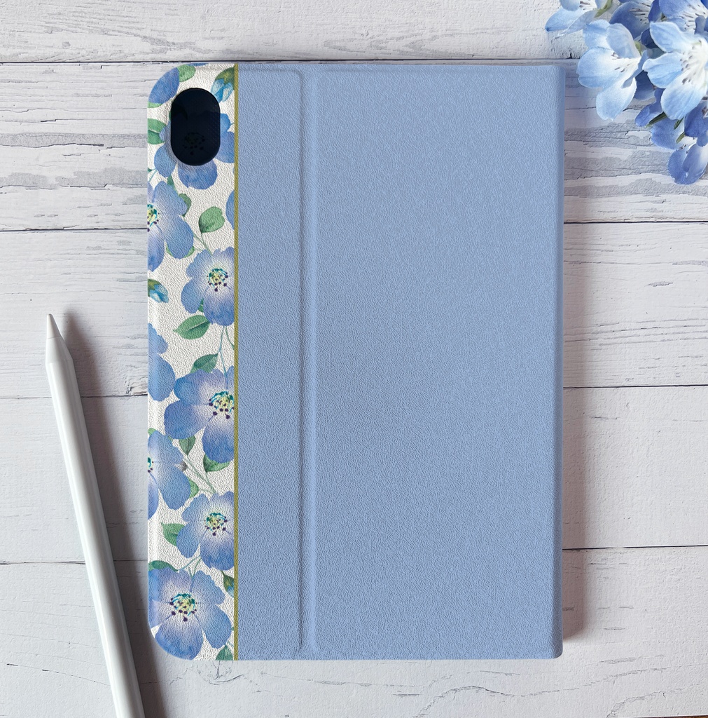 ネモフィラのiPadケース(ベビーブルー) 花 ipadケース カバー タブレットケース