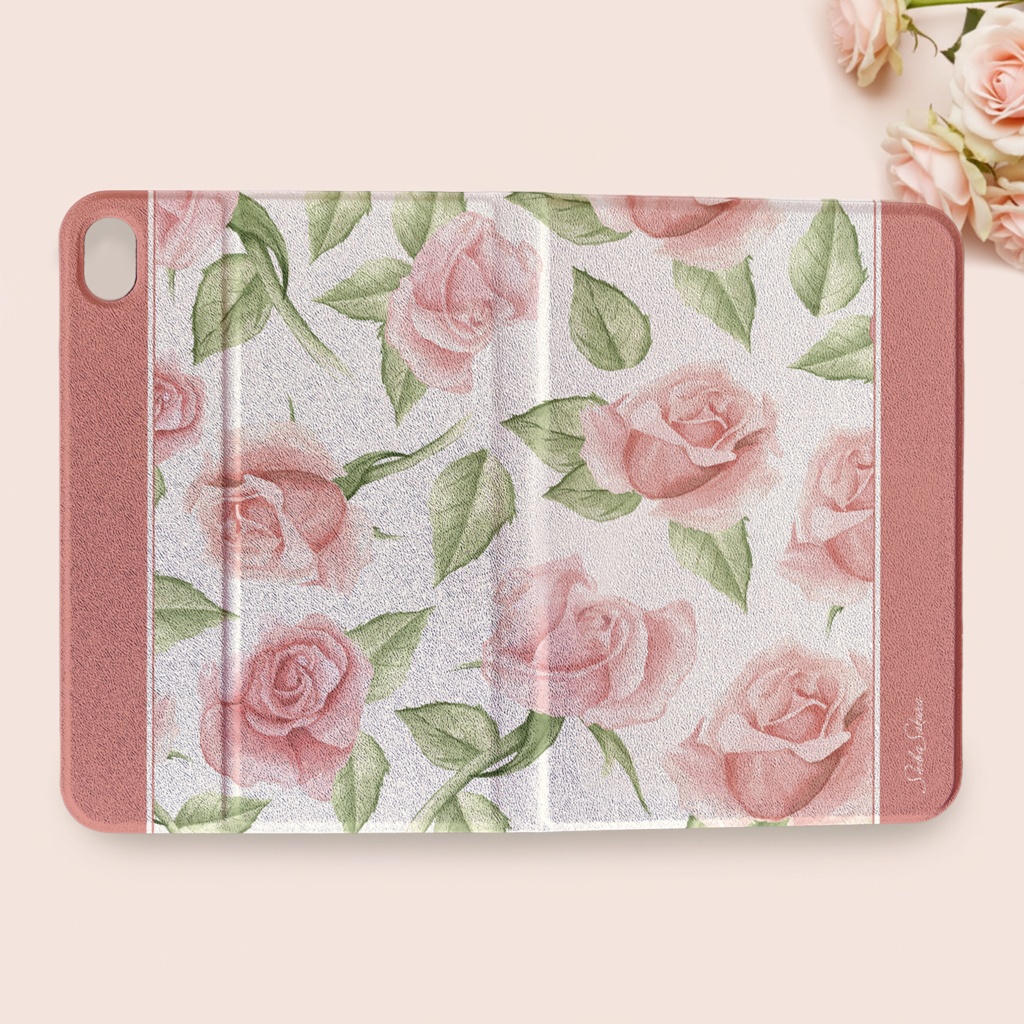 ピンクローズのiPadケース バラ 花 ipadケース タブレットケース カバー