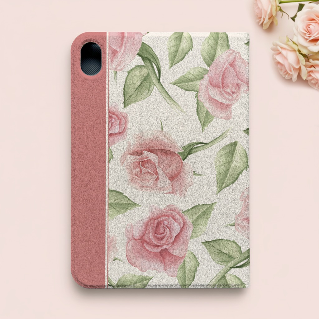ピンクローズのiPadケース バラ 花 ipadケース タブレットケース カバー