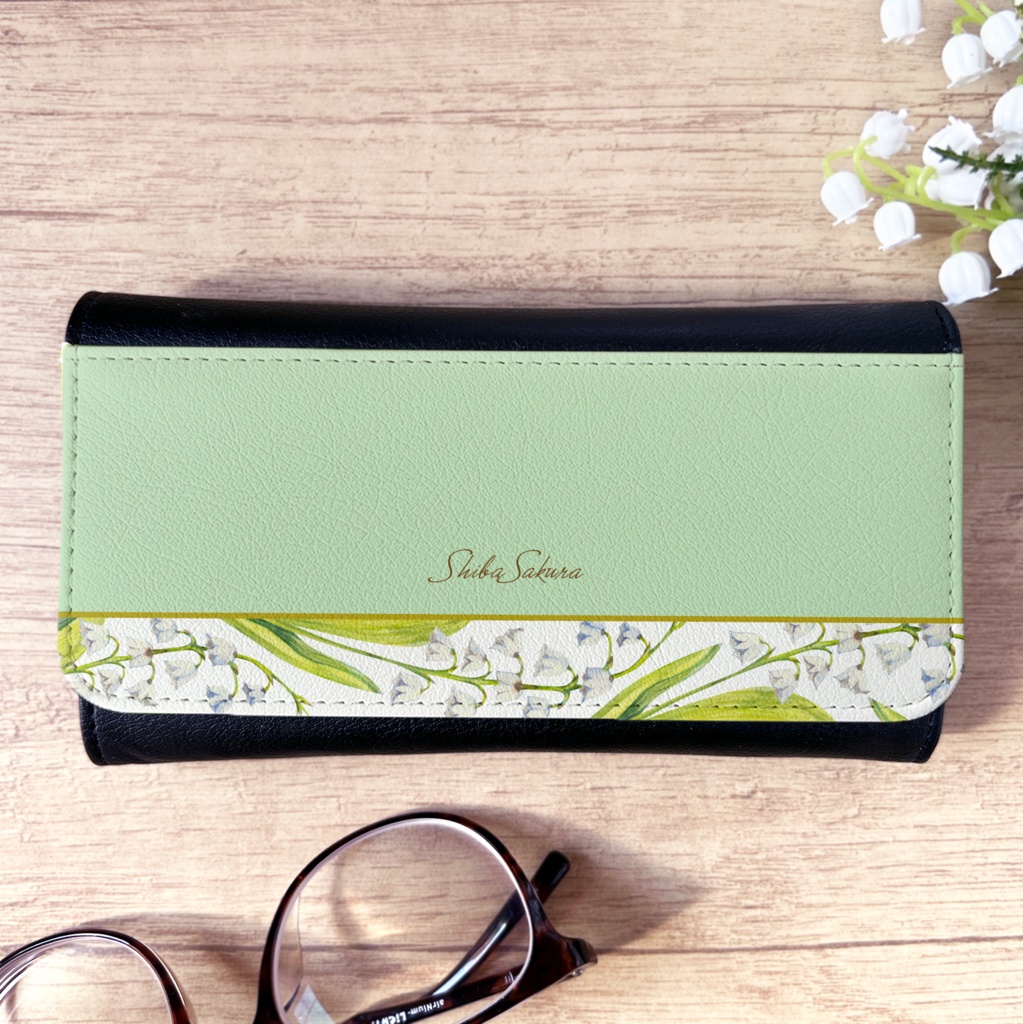 スズランのメガネケース 夏 花 春 レディース 名入れ プチギフト 記念日 眼鏡