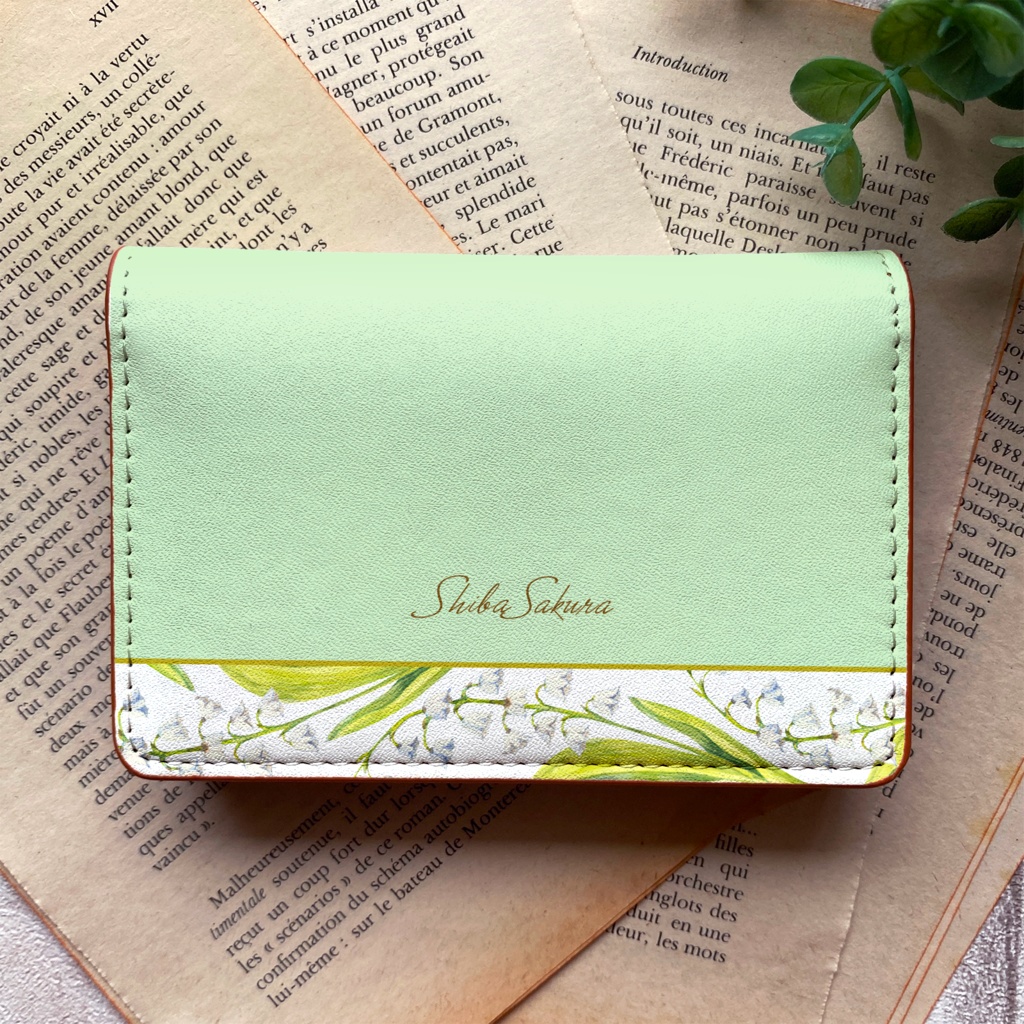 スズランの名刺ケース 花 カードケース 名刺入れ 名入れ 新生活