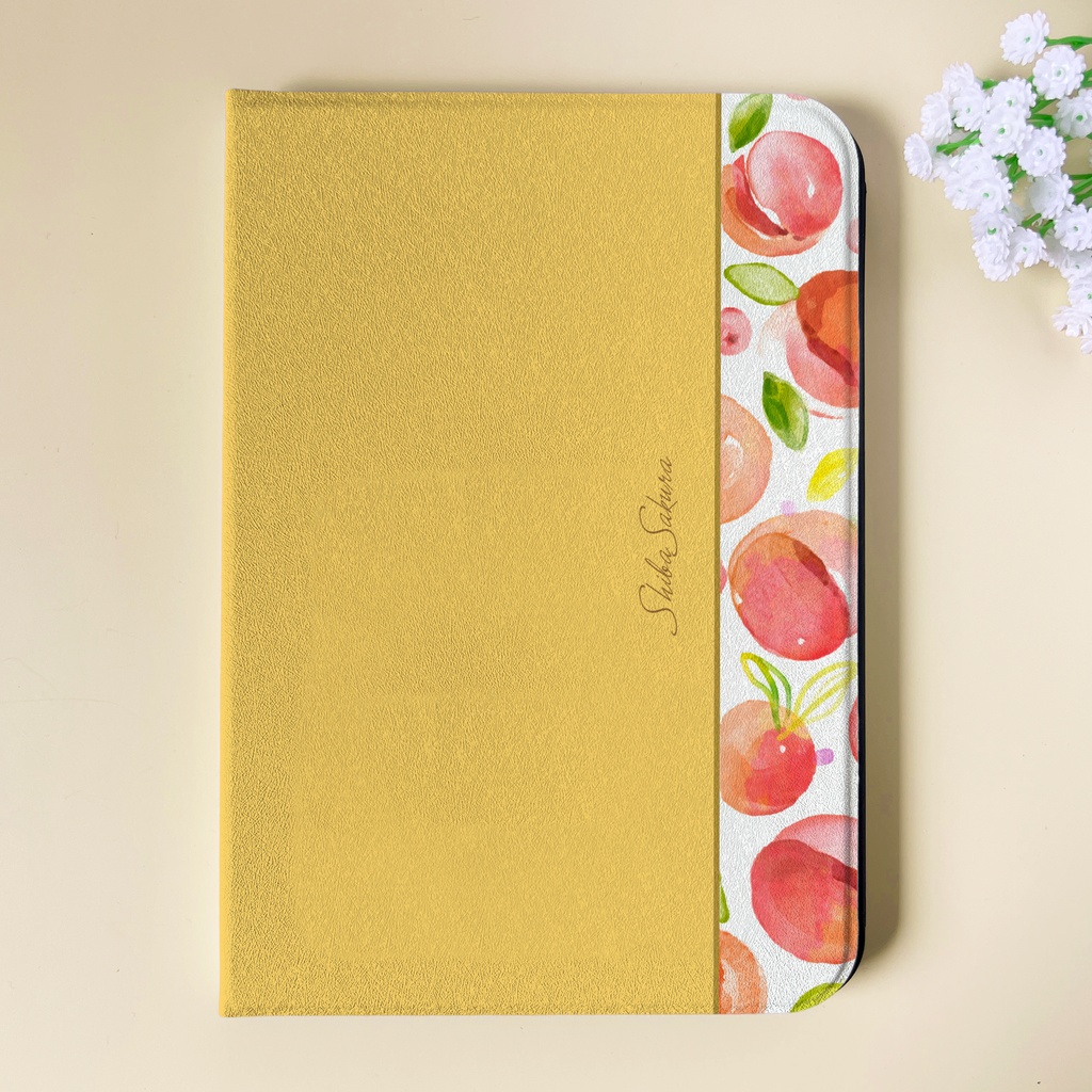フレッシュピーチのipadケース(ピーチイエロー) 桃 ipadケース タブレットケース
