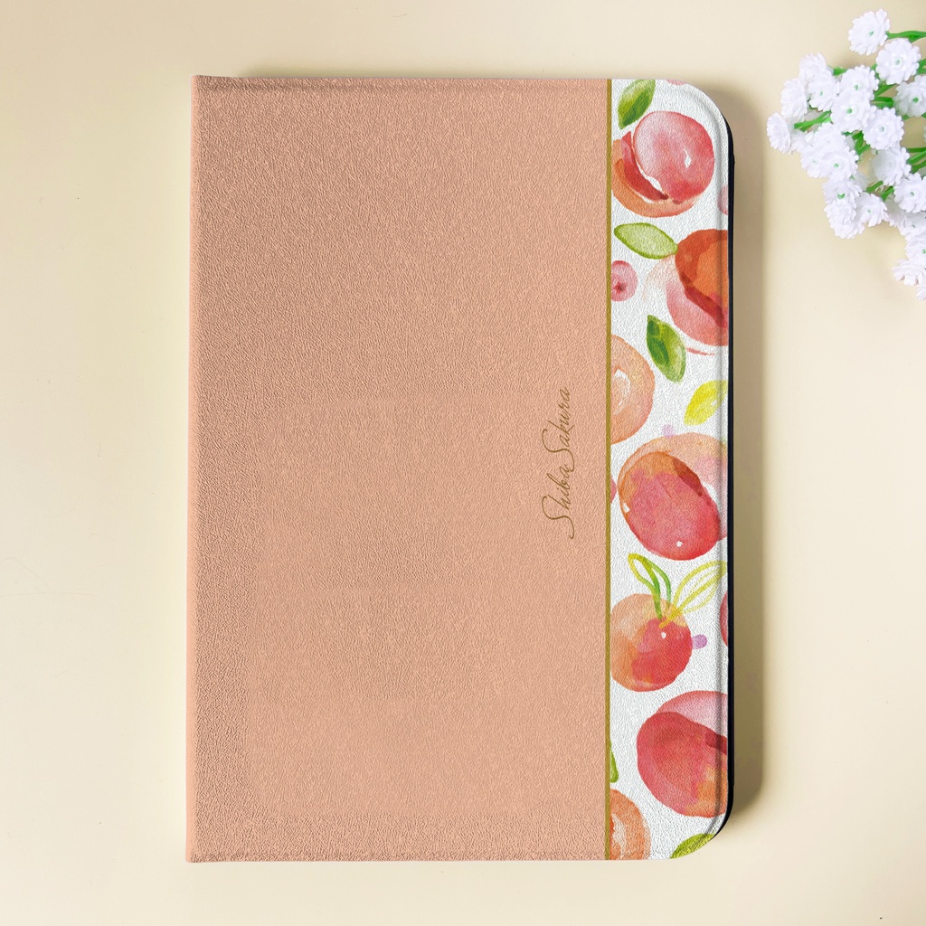 フレッシュピーチのipadケース(ピーチベージュ) 桃 ipadケース タブレットケース