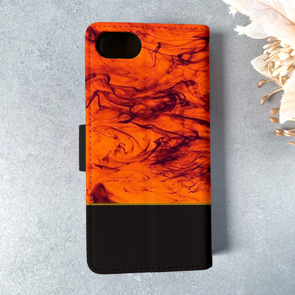べっ甲×猫の手帳型スマホケース iphone17e iphone16 母の日 敬老の日 誕生日