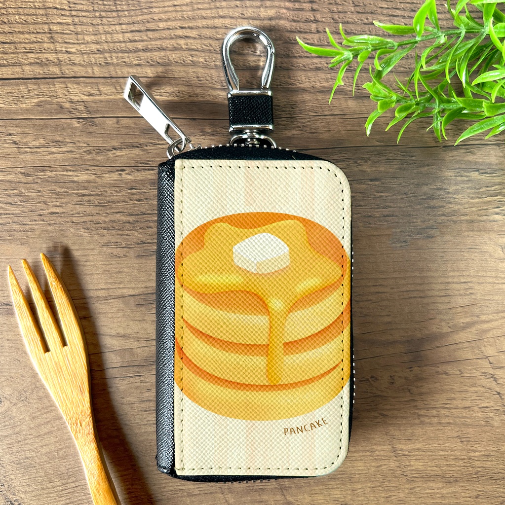 ふわふわホットケーキのスマートキーケース　プチギフト 喫茶店 パンケーキ キーケース ホットケーキ