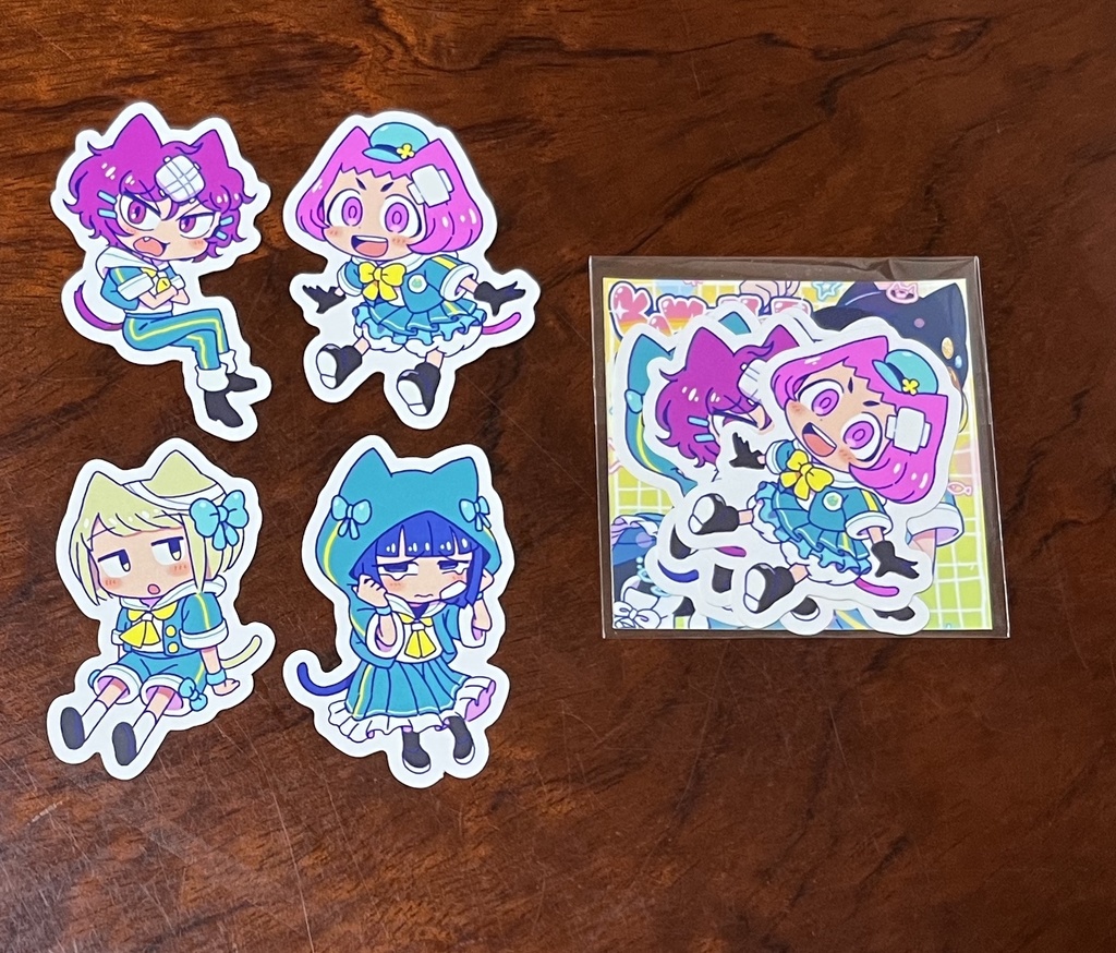 ステッカー4枚セット(全2種)