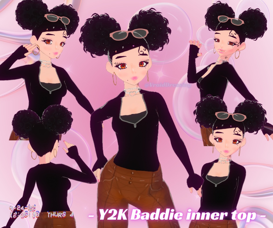 Vroid y2k baddie inner top