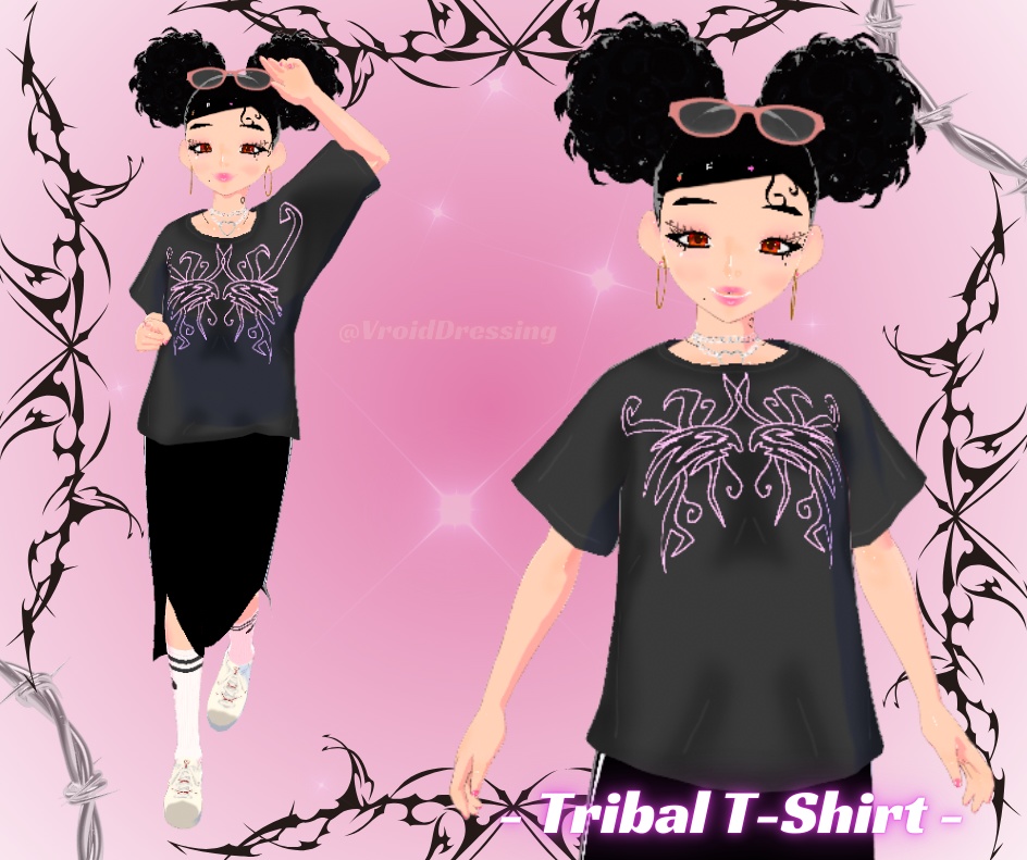 Vroid Tribal T-Shirt FREE