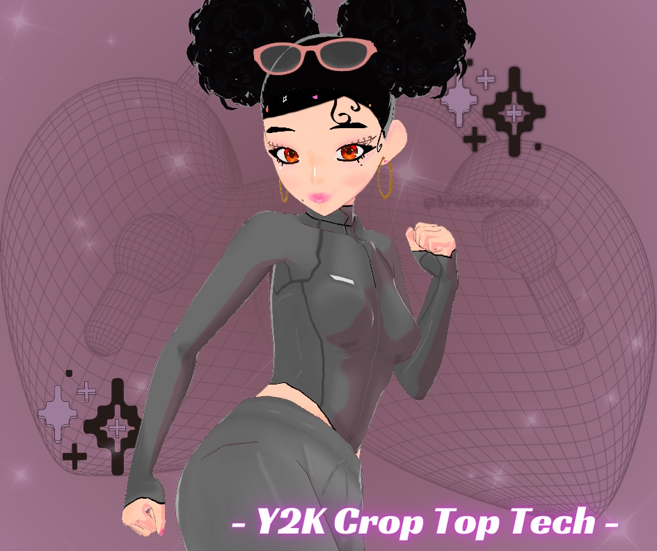 Vroid Y2K Crop Top Tech