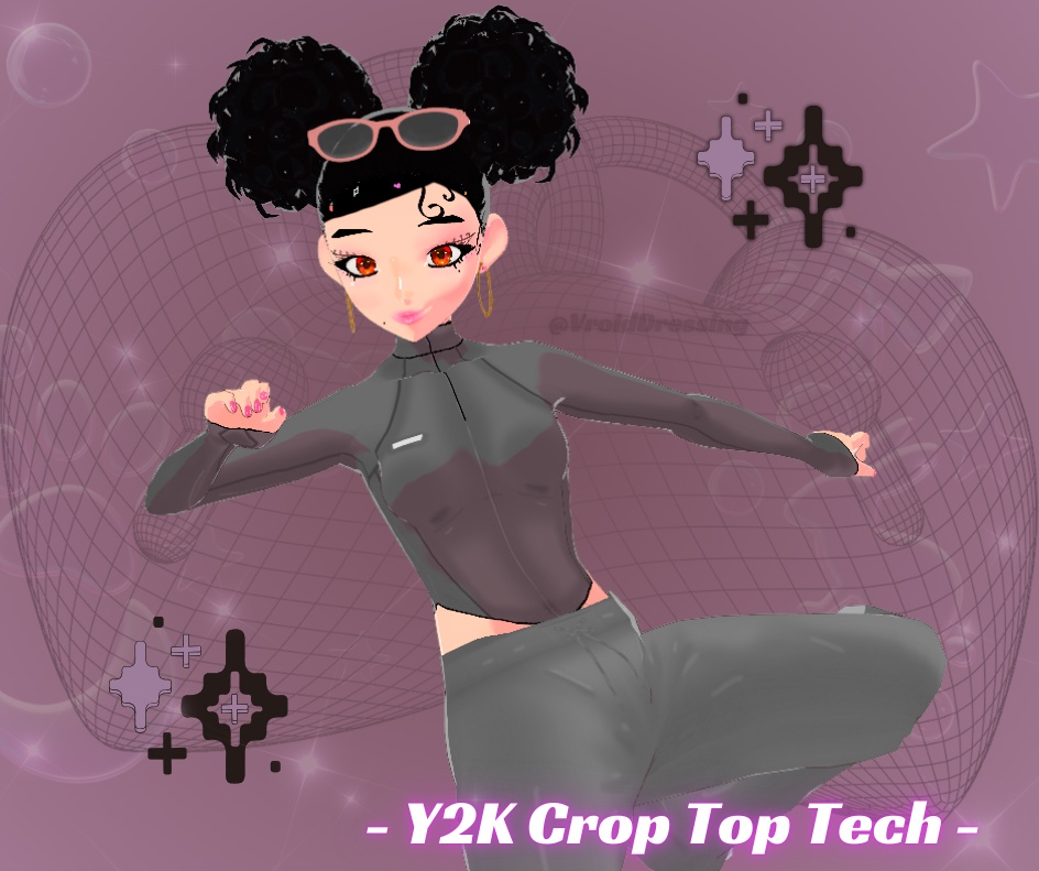 Vroid Y2K Crop Top Tech