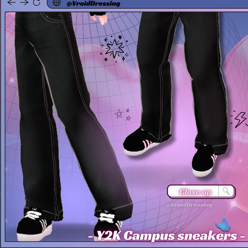 Vroid Y2K Campus Sneakers Shoes 11 colors