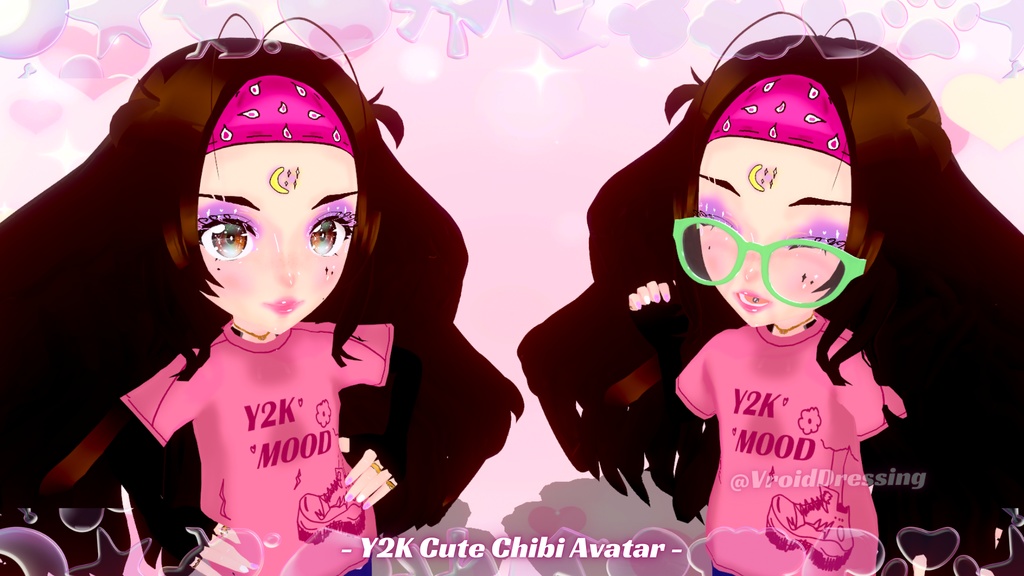 3D Y2K Cute 3D Chibi Vroid Avatar