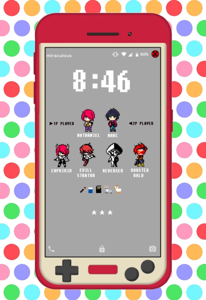 ドット絵マルチクロス(ナタニエル、マーク)