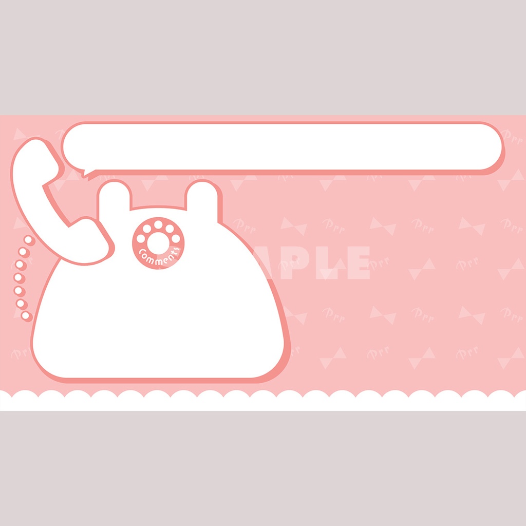 【無料】レトロポップな電話の配信画面