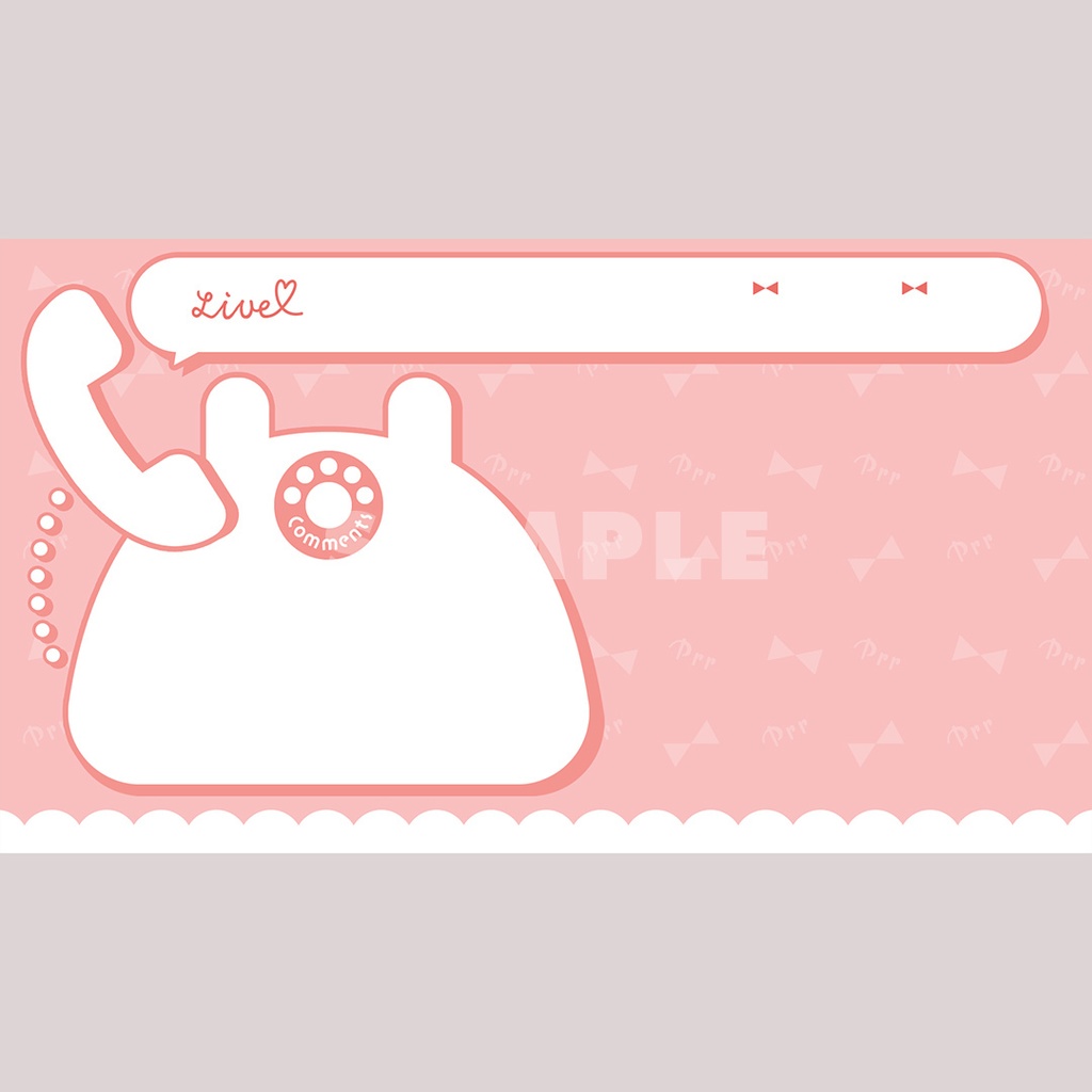 【無料】レトロポップな電話の配信画面