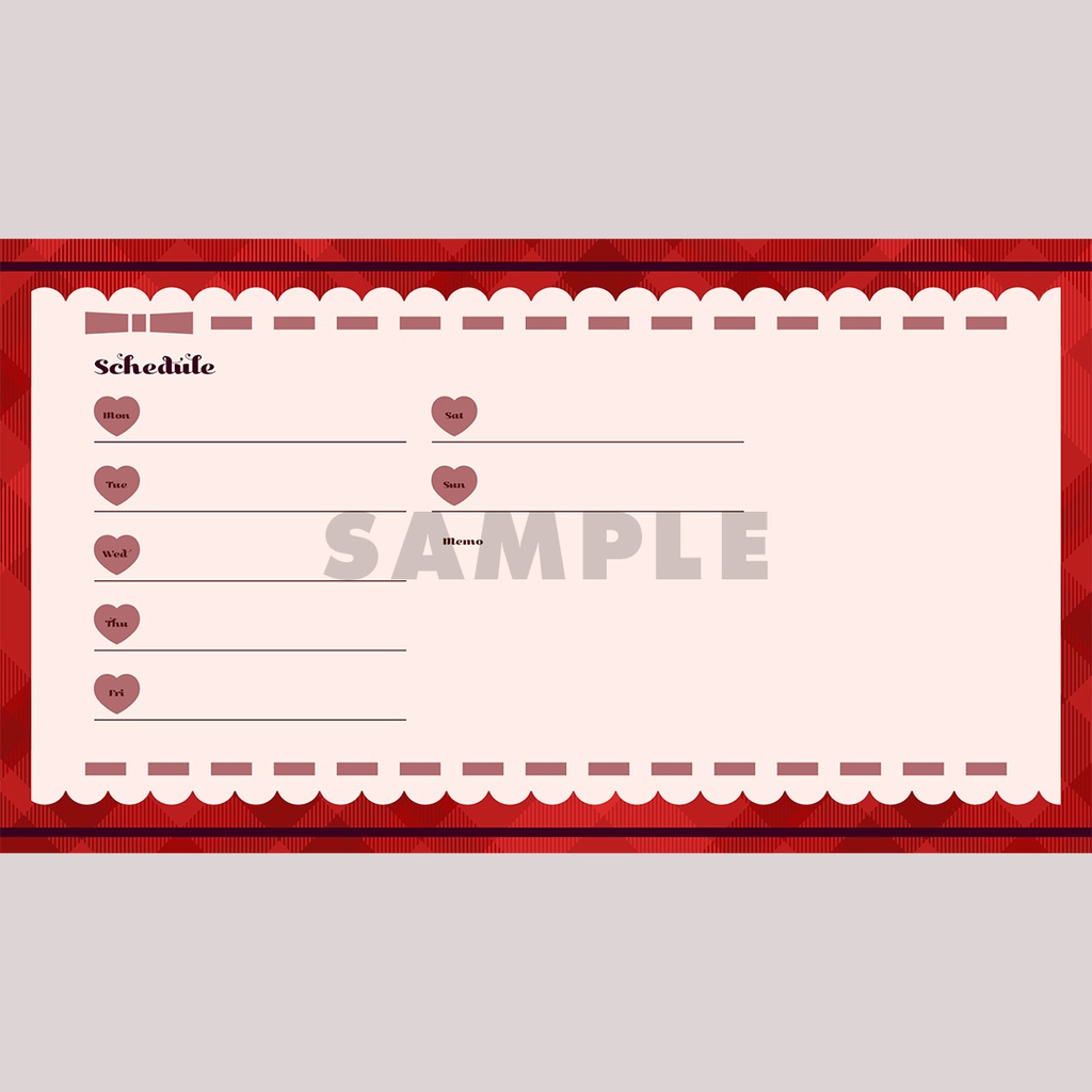 【無料/動く素材】バレンタイン配信画面セット