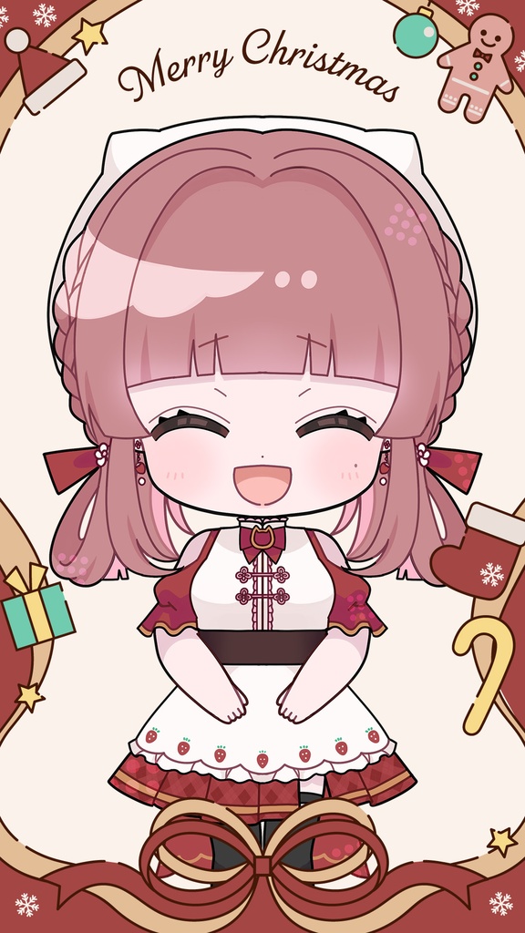 【無料/縦型】クリスマス素材