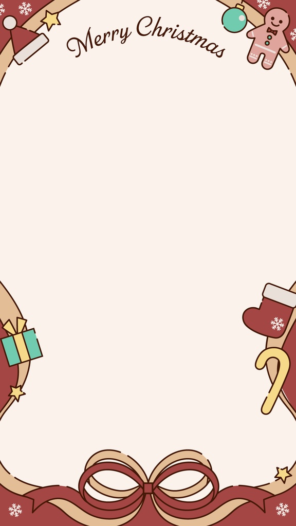 【無料/縦型】クリスマス素材