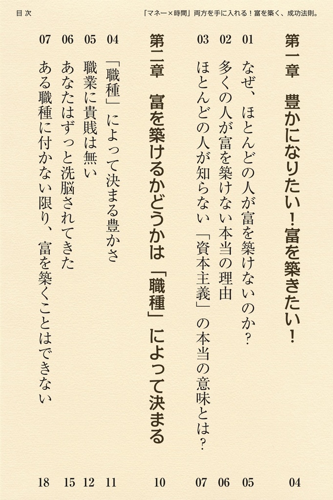 「マネー×時間」両方を手に入れる!〜富を築く成功法則(ルール)〜