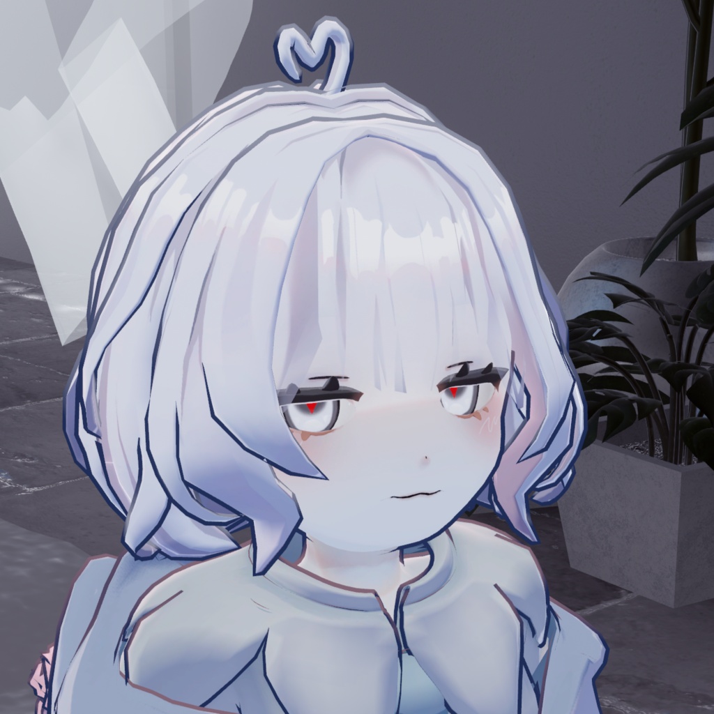 【VRchat想定オリジナル3Dモデル】 おばけのりる-Riru- ☆初公開SALE☆10/31まで¥2000→1300