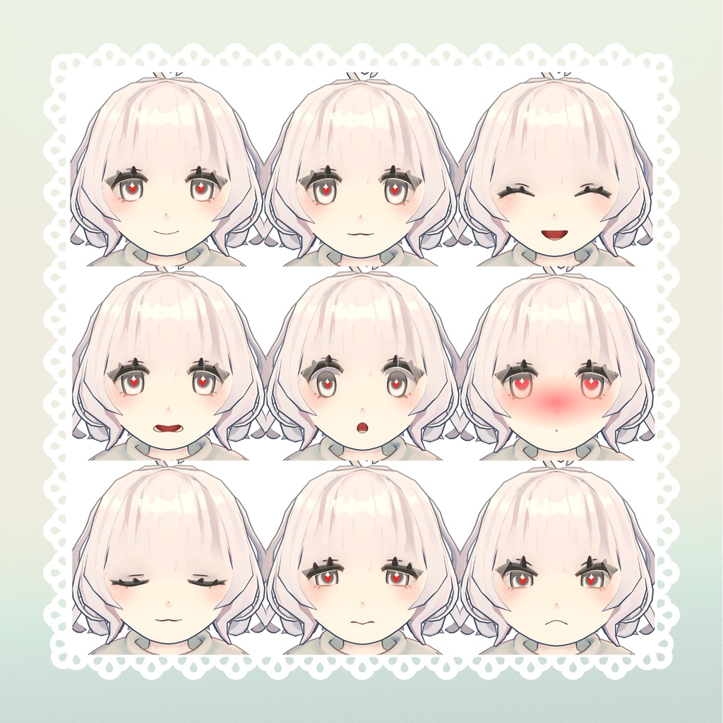 【VRchat想定オリジナル3Dモデル】 おばけのりる-Riru- ☆初公開SALE☆10/31まで¥2000→1300