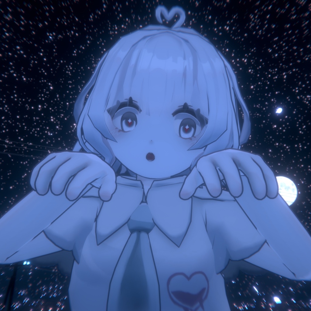 【VRchat想定オリジナル3Dモデル】 おばけのりる-Riru- ☆初公開SALE☆10/31まで¥2000→1300