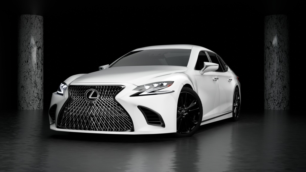 LEXUS LS500  Blender 3DMODEL