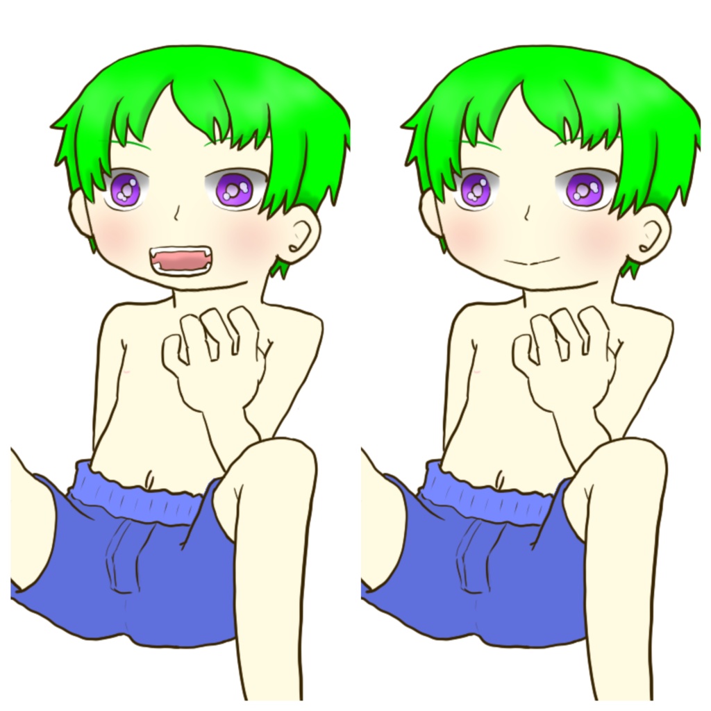 簡易vtuber用の少年イラスト