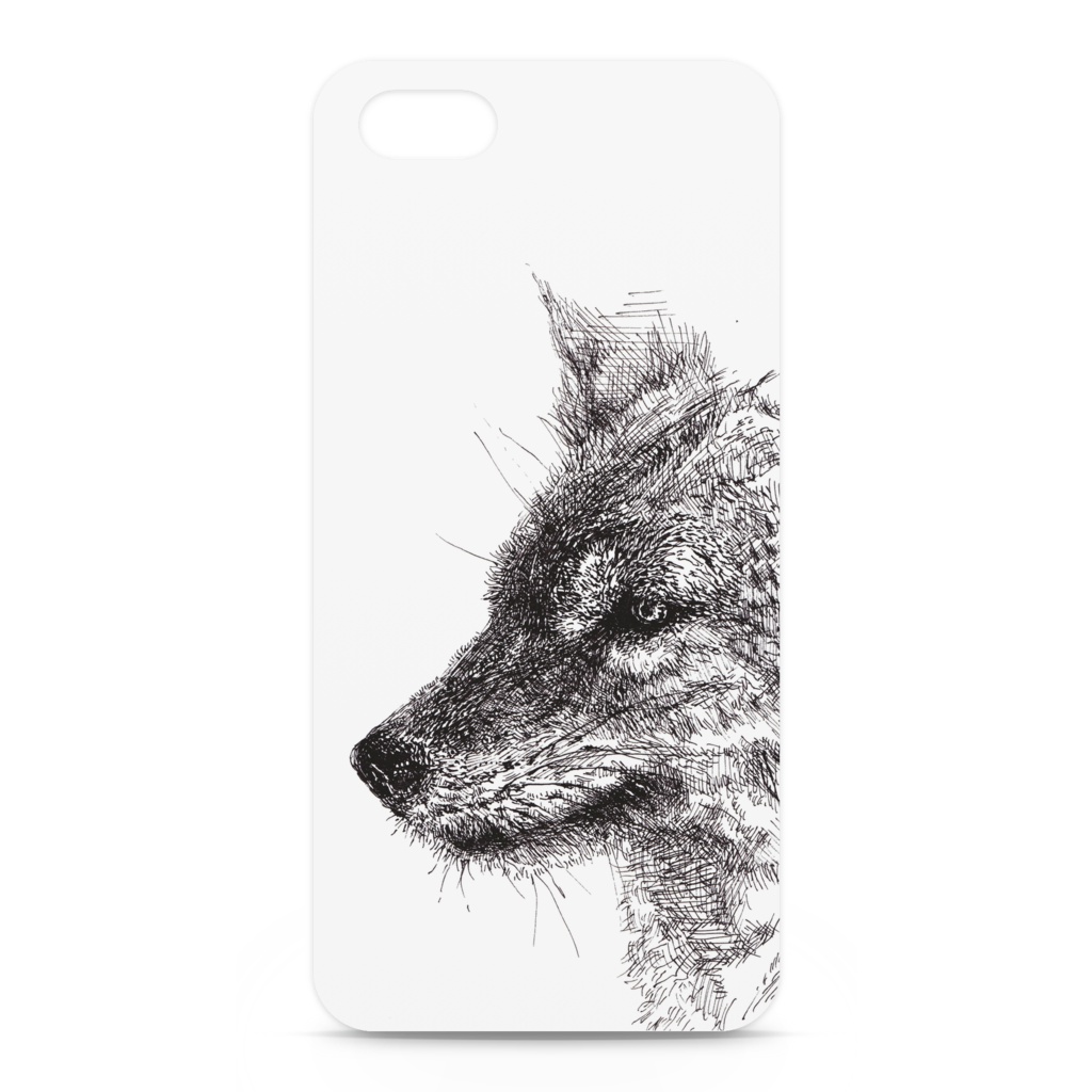 オオカミ iPhoneケース