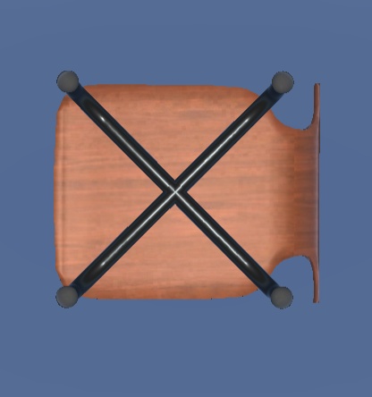 VRchat用 シンプルな椅子 フリーモデル