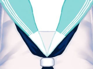 襟が小さく、淡い色のセーラー服_V1.1