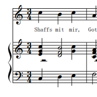【楽譜】Choral C dur "Schaffs mit mir, Gott"BWV514 Aus ”Notenbuch für Anna ...