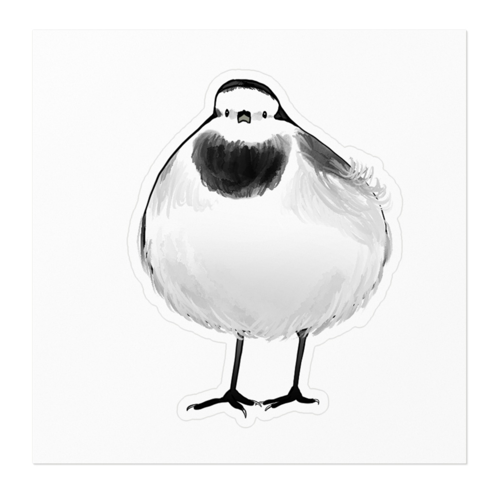 ハクセキレイ_ステッカー2